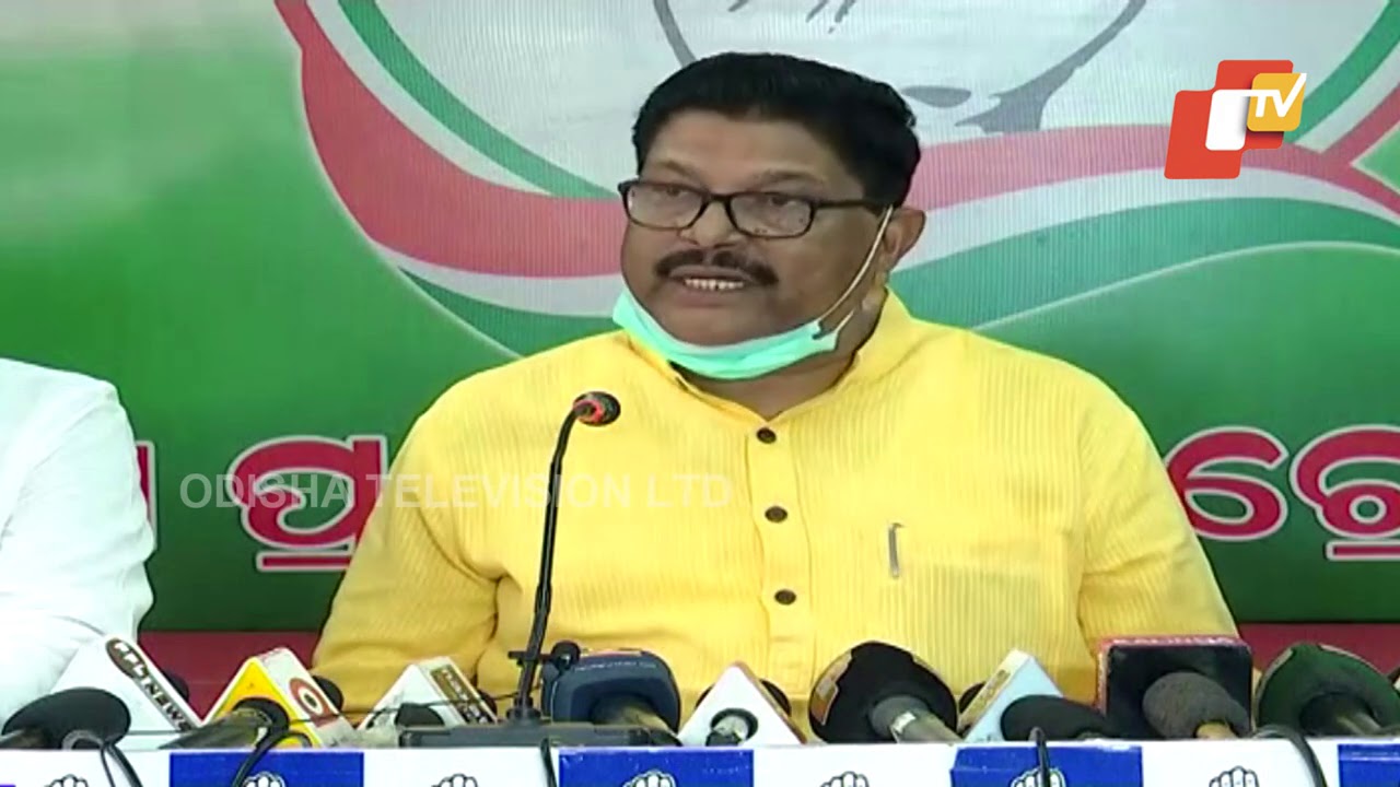 Congress Press Meet On Attack Bid On OPCC Chief Niranjan Patnaik