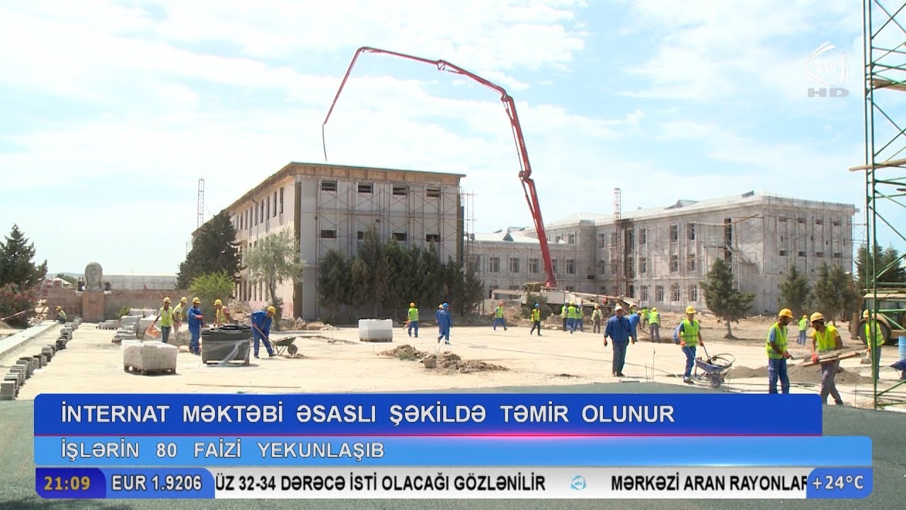 İnternat məktəbi əsaslı şəkildə təmir olunur