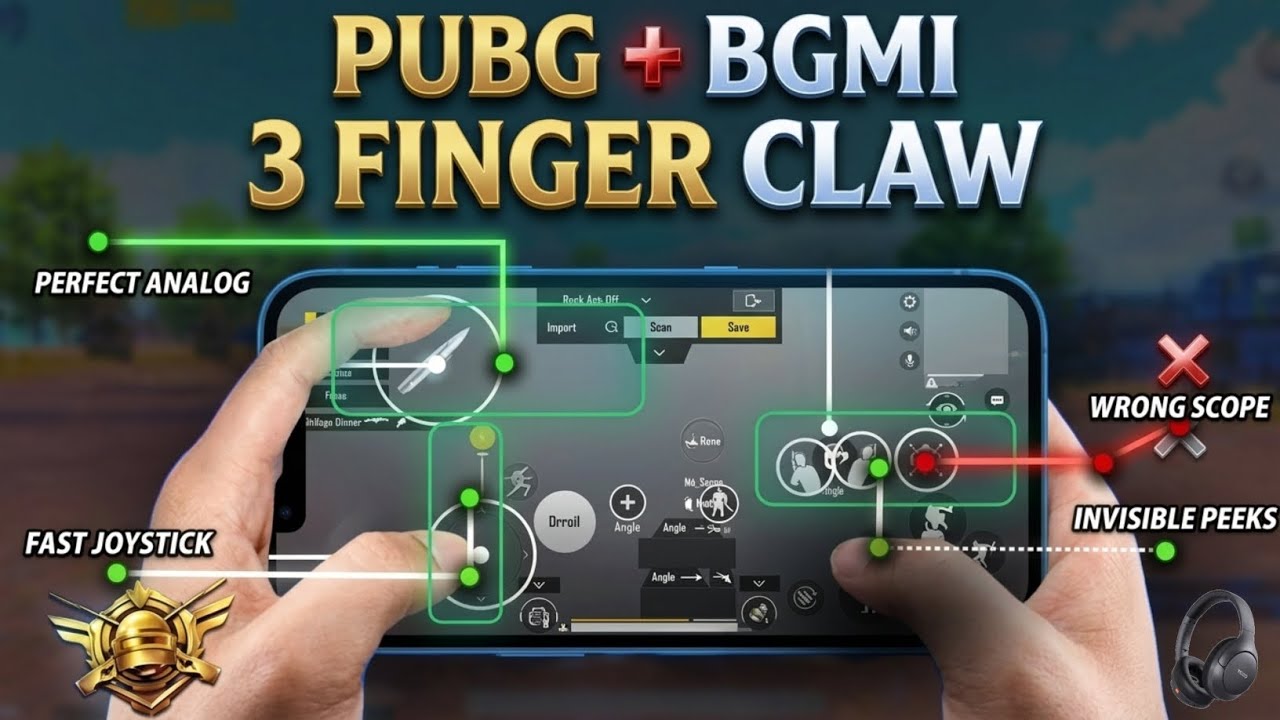 PUBG Mobile 4.4 Best 3 Finger Control Claw + Zero Recoil Sensitivity & Settings | Gyro & Non-Gyro