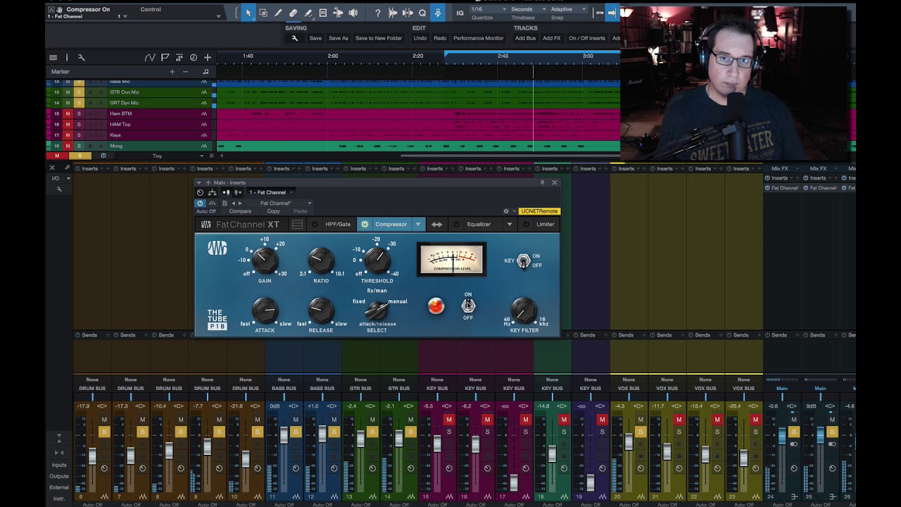 Presonus Fat Channel XT | The Tube P1B Compressor | HomeRecordingMadeEasy.com