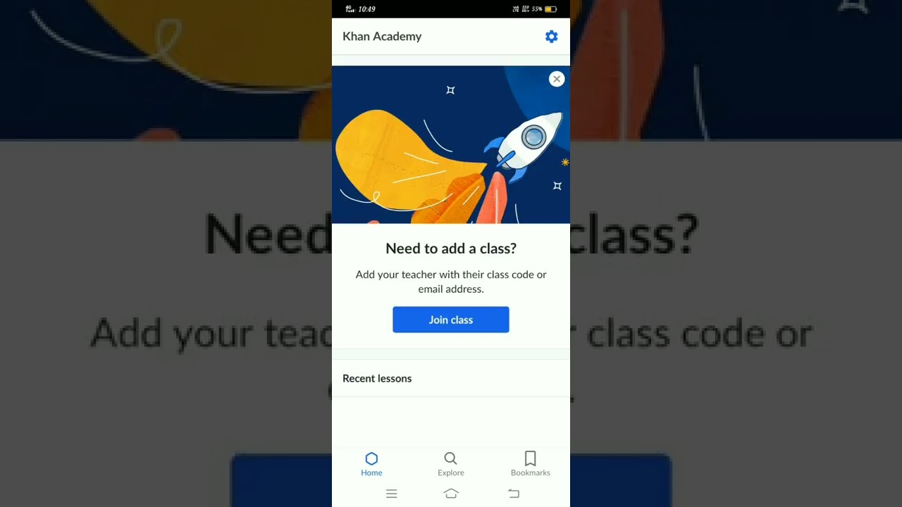 Khan academy the learning app.