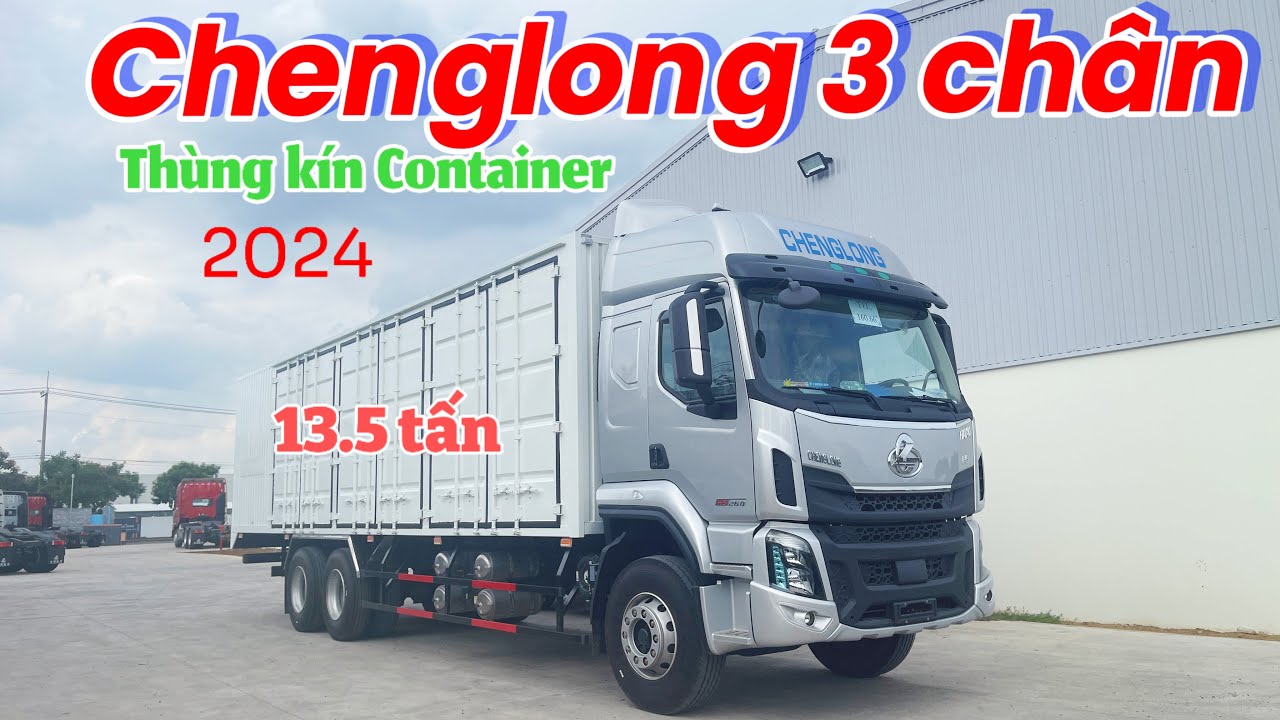 Xe Tải Chenglong 3 Chân Cầu Lết Thùng Kín Container 2024| Chenglong Hải Âu
