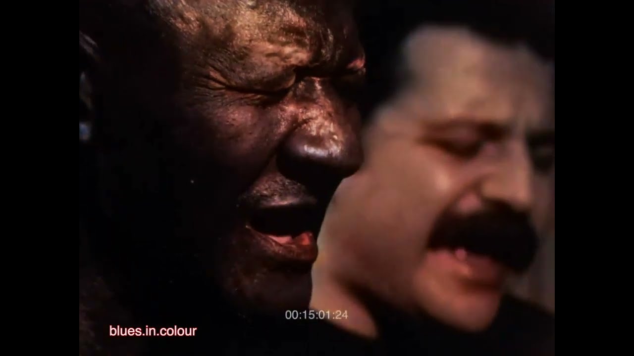 Paul Geremia with Blind John Davis - 'Don't You Lie To Me' live [Colourised] 1983