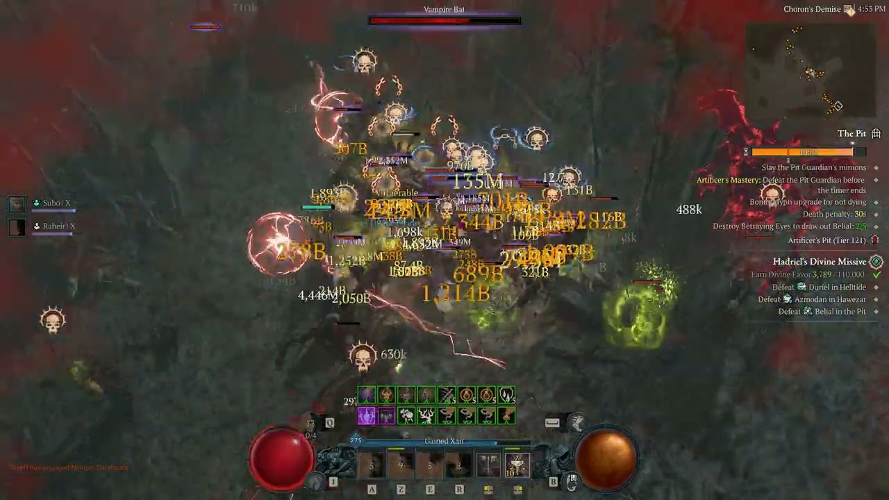 Diablo 4 Saison 11 / Pit 121 Barbare LS SixeR!