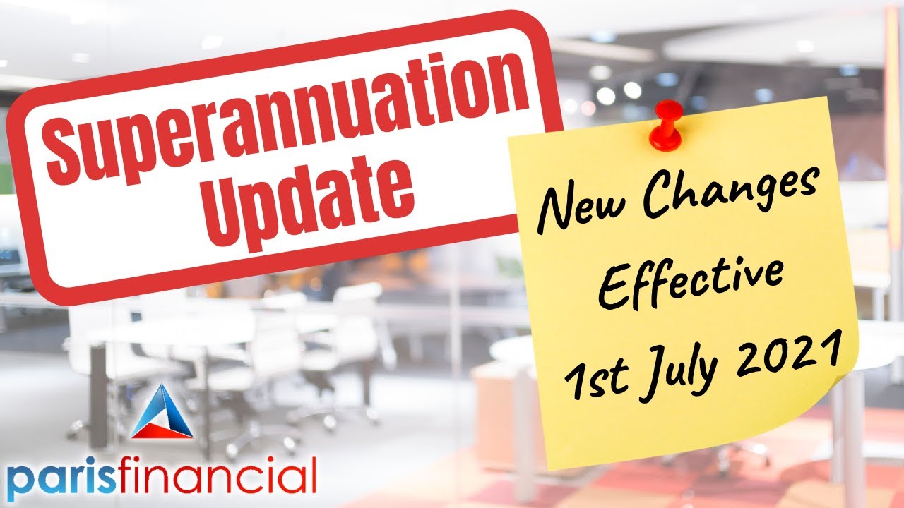 Superannuation Update - SGC is increasing to 10% on 1 July 2021