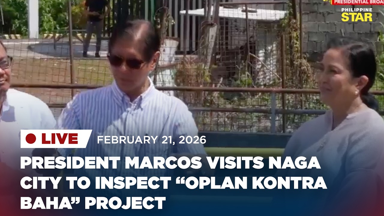 President Marcos visits Naga City to inspect “Oplan Kontra Baha” project