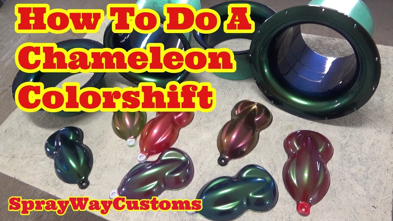 How To Do A Chameleon Colorshift Paint Job With Dry Pearl Pigment Powder COLOR CHANGING FLIP FLOP