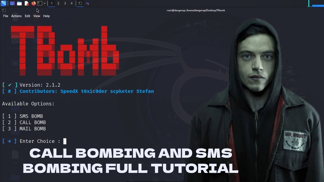 How to do sms bombing or call bombing using kali linux full tutorial video | #smsbomber #callbomber
