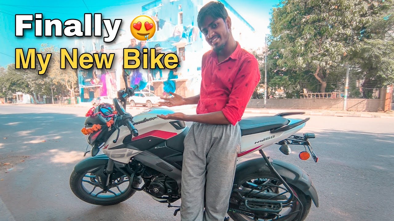 Finally NS160 Ki Delivery Le Liya ☺ Taking Delivery of Brand New  Bajaj Pulsar NS160 2023 Model
