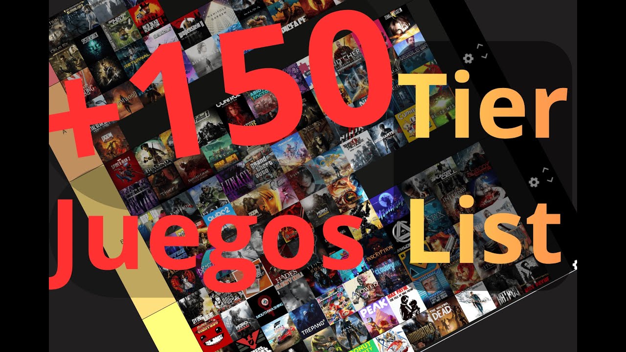 Tier List de TODOS los juegos que me pasé en 2025 (+150)