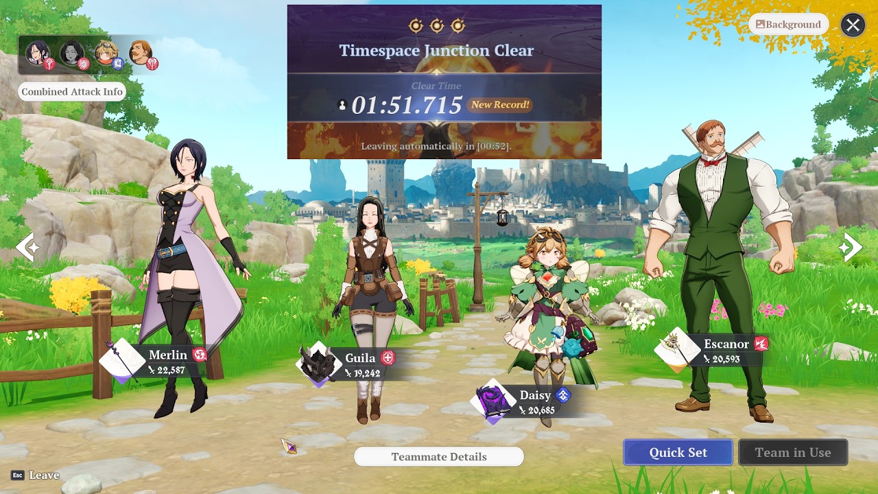 Timespace Junction Sector 5 version 1.5 in 1 minute 51 seconds - The 7 Deadly sins Origin