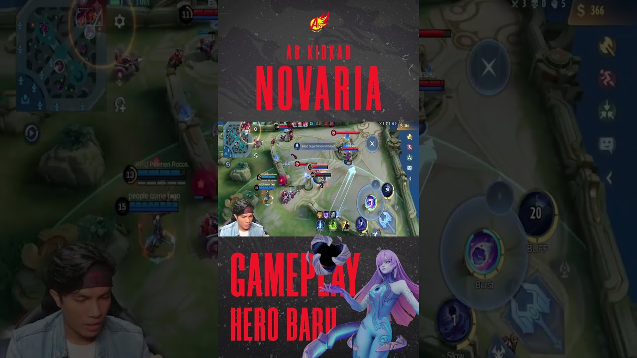 A8 KIDKAD PAKAI HERO BROKEN (NOVARIA) #shorts #a8esports #alvawin #novariamlbb #mlbb #fyp #fypシ