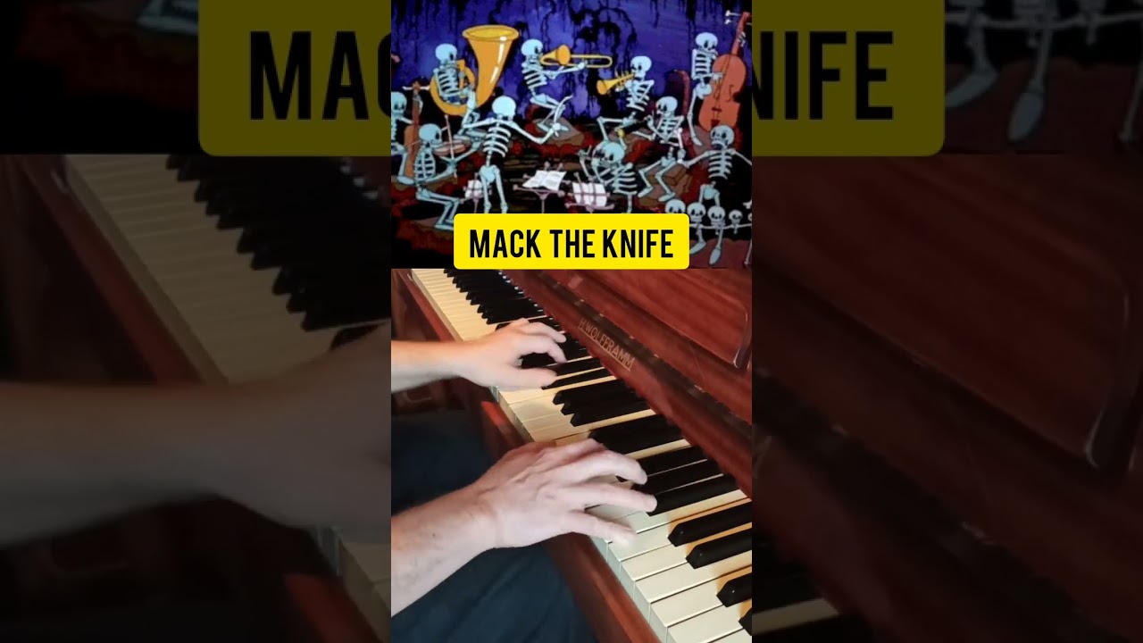 cartoon jazz band gathered/Mack the 🔪 #shorts #piano #cartoonist #jazz