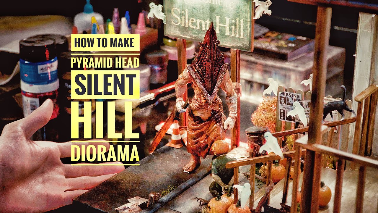 How to Make Pyramid Head in a Silent Hill Halloween Night Diorama