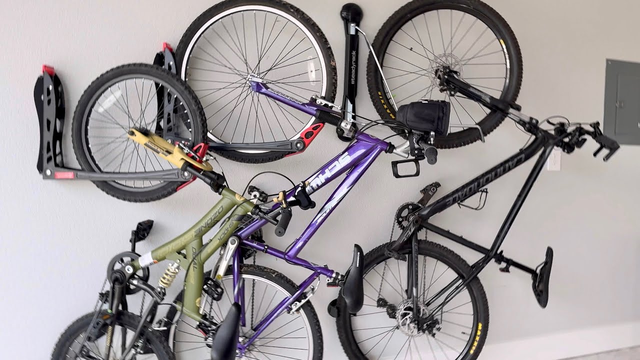 How to Install Bike Rack Pivoting Wall Mount