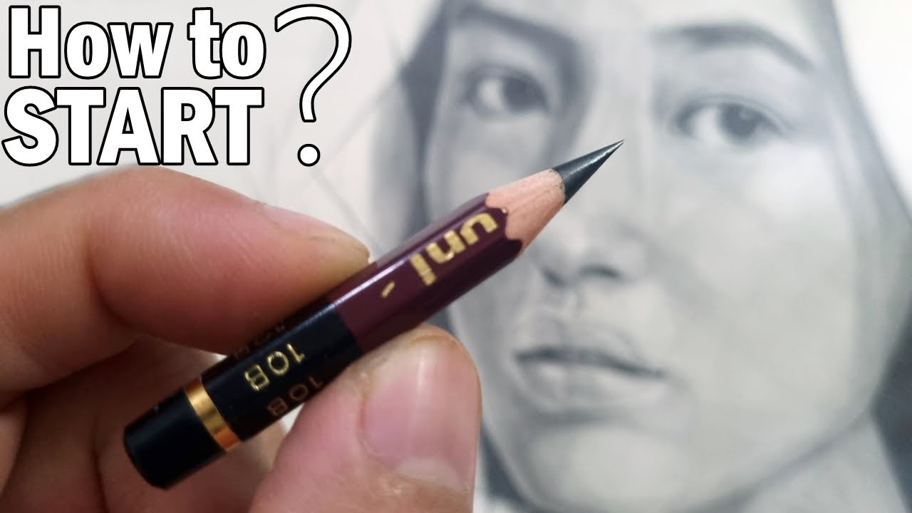 How to START Your Drawing? Shading & Sketching Pencil Portrait TUTORIAL