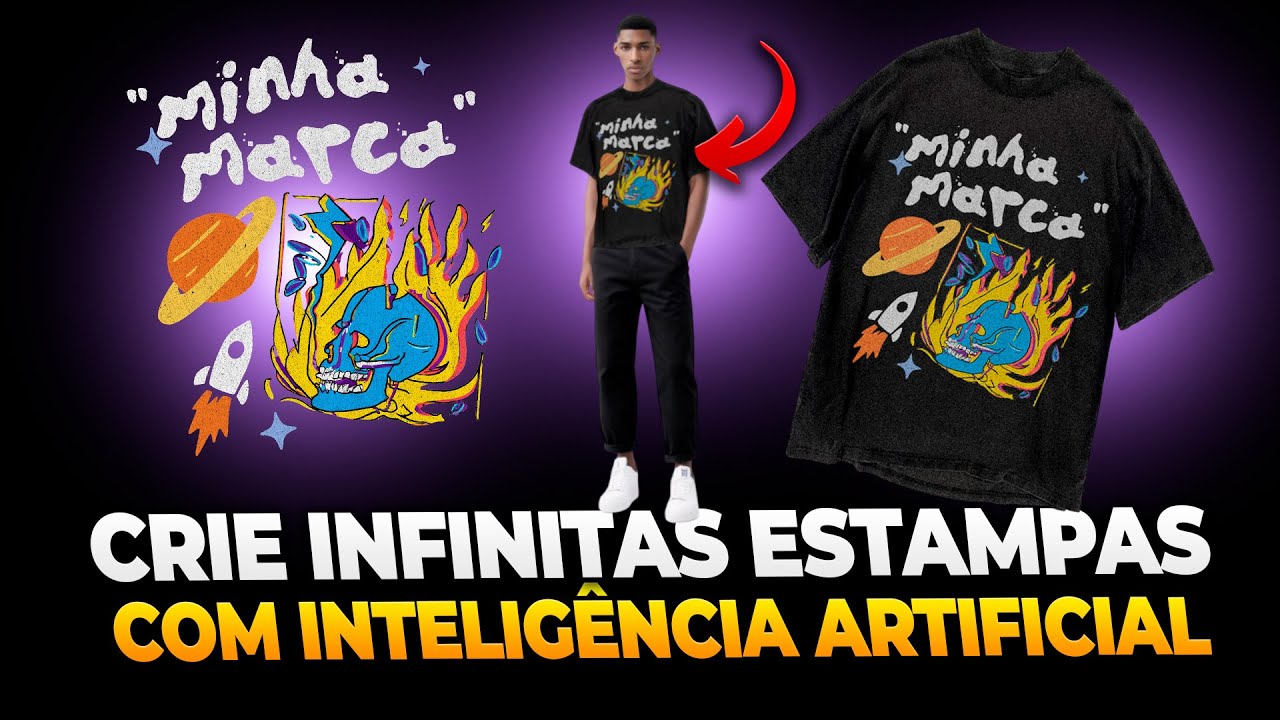 COMO CRIAR ESTAMPAS PARA CAMISETAS STREETWEAR COM I.A