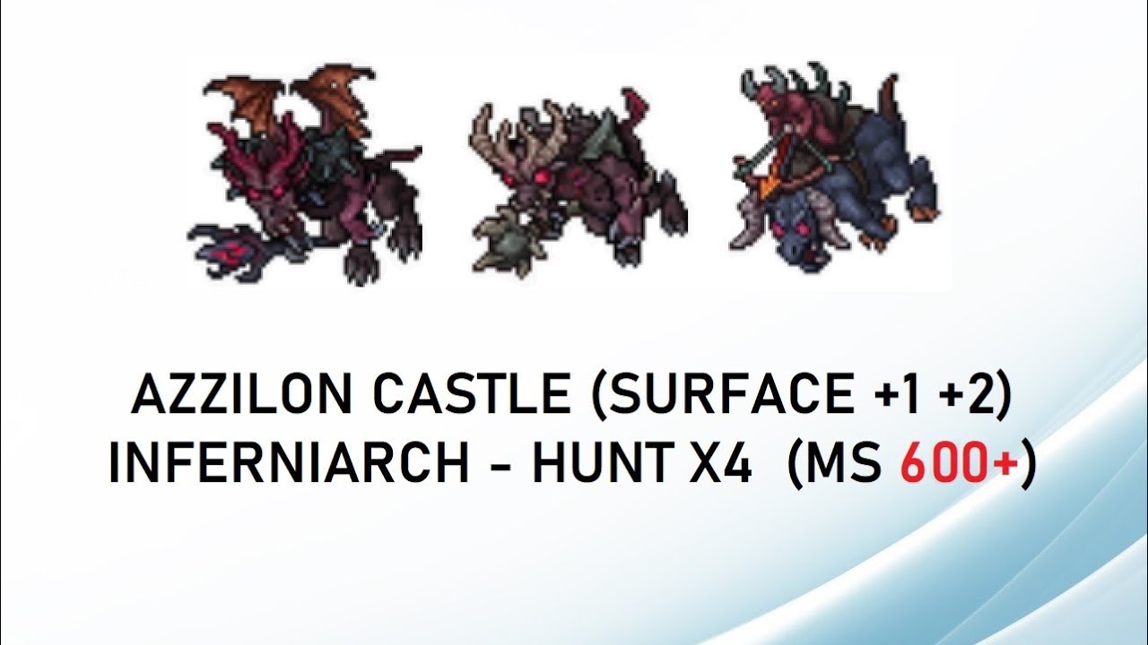 Tibia Hunt - Azzilon Castle x4 (MS 600+)