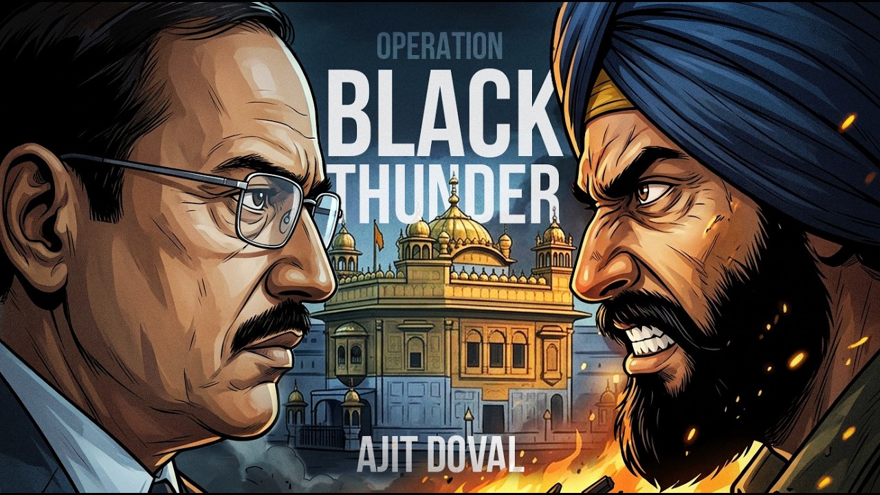 Ajit Doval's Most Dangerous Undercover Mission: Black Thunder | 2D Animation