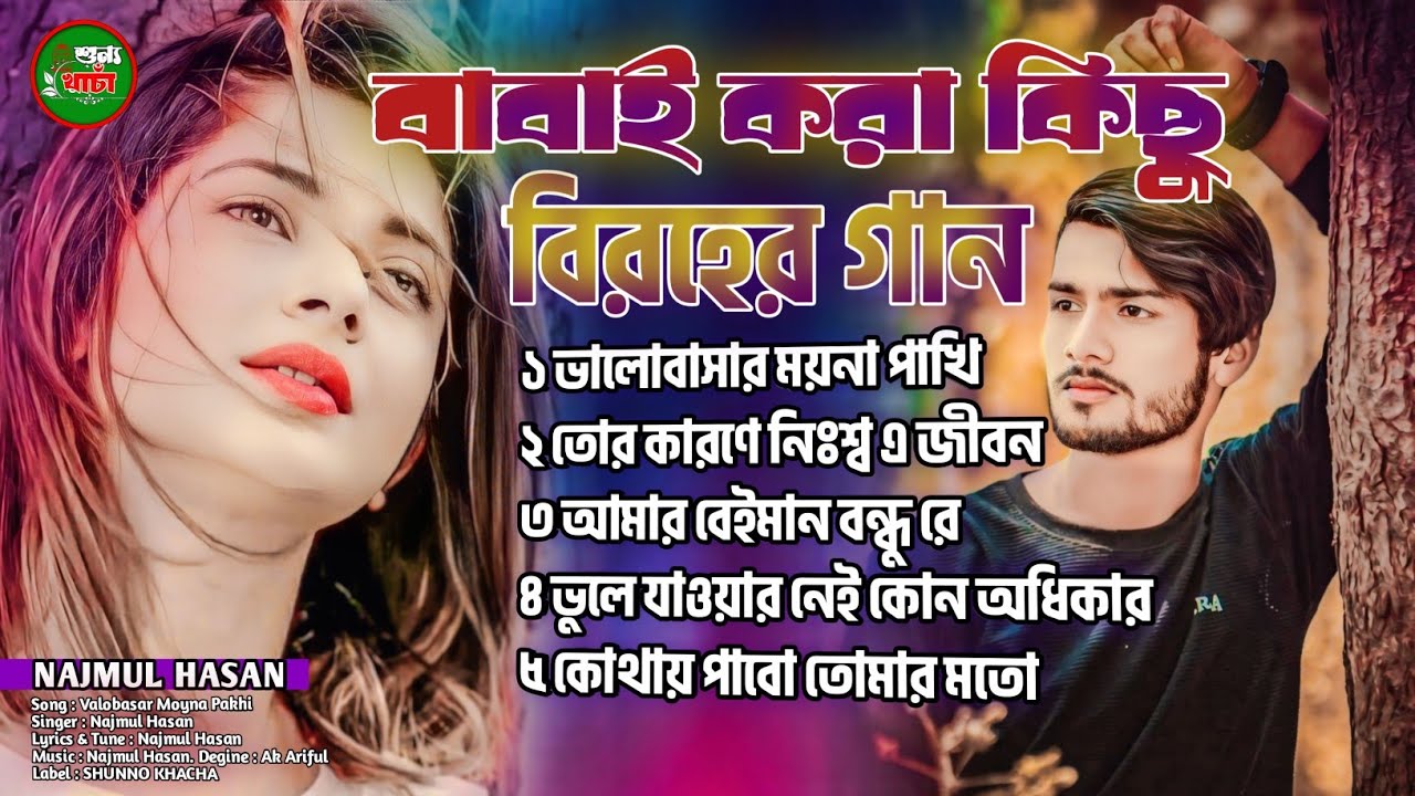 #বাছাই_করা_সব_কষ্টের_গান 😭Najmul Hasan 😭Bengali Top Sad Song || সেরা কষ্টের গান 2024 Shunno Khacha