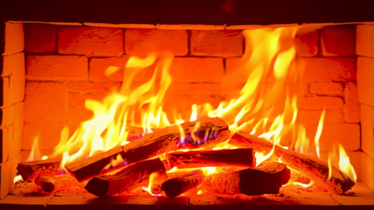 🔥Cozy 4K Fireplace – Pure Fire Sounds