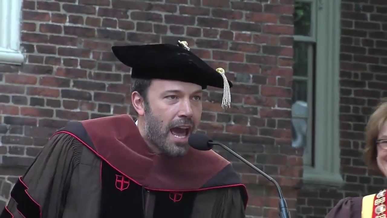 Ben Affleck Brown Commencement 2013