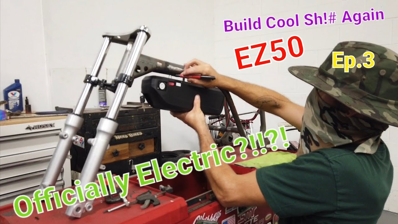 Electric Honda QA-50 (E-Z50) Gets Custom Head Tube And Forks Ep.3