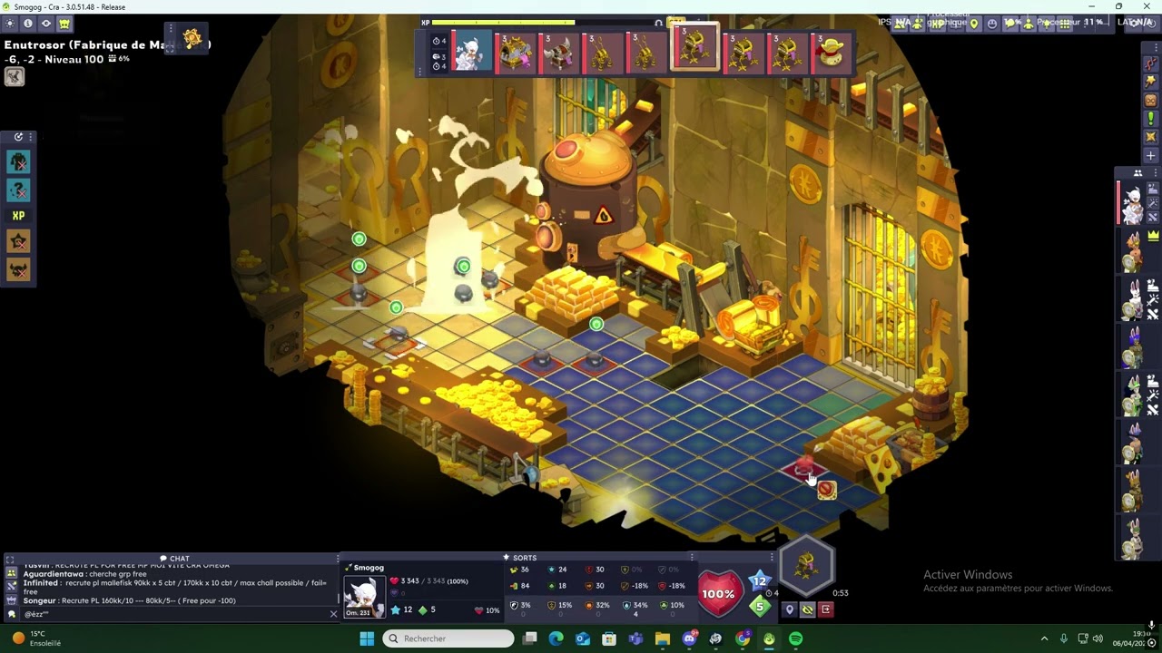 Smogog   Reccord donjon Mallefisk 53 sec / PL Dofus 30M d&rsquo;xp 
