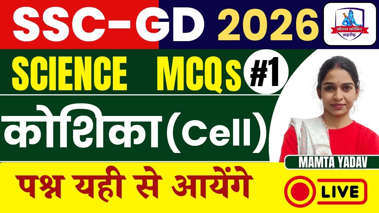 SSC - GD 2026 ALL EXAM MOCK TEST PYQ ANALYSIS BY- MAMTA YADAV