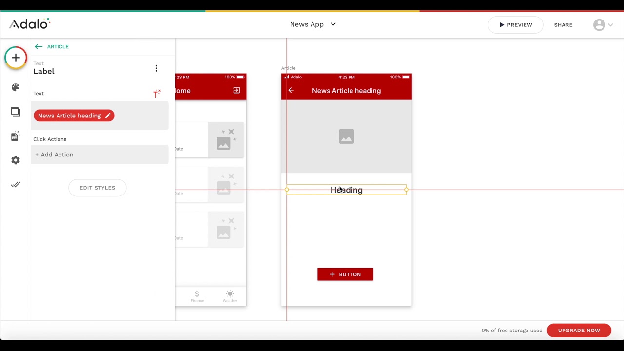 Create a News Mobile App using Adalo