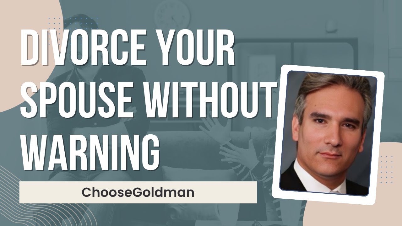 Can [I Divorce My Spouse Without Them Knowing] - ChooseGoldman.com