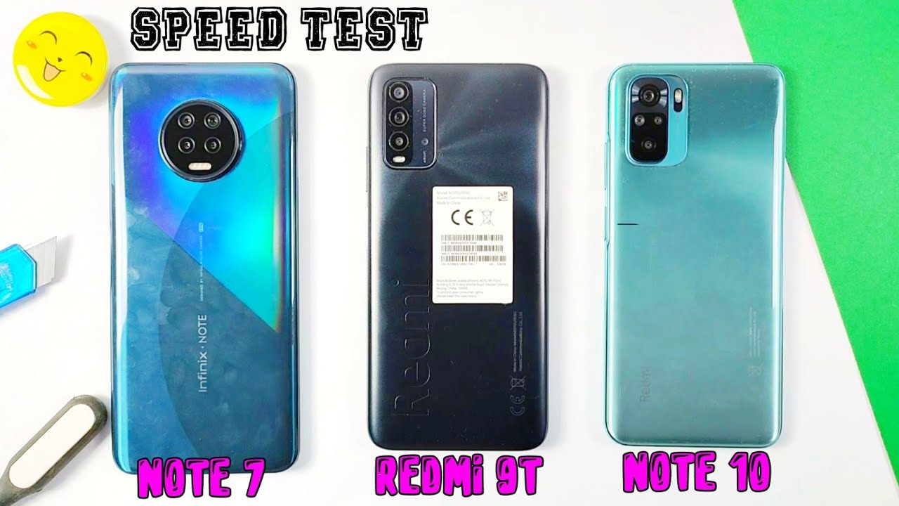 Redmi Note 10 Vs Redmi 9T Vs Infinix Note 7 Speed Test Comparison 🔥🔥🔥