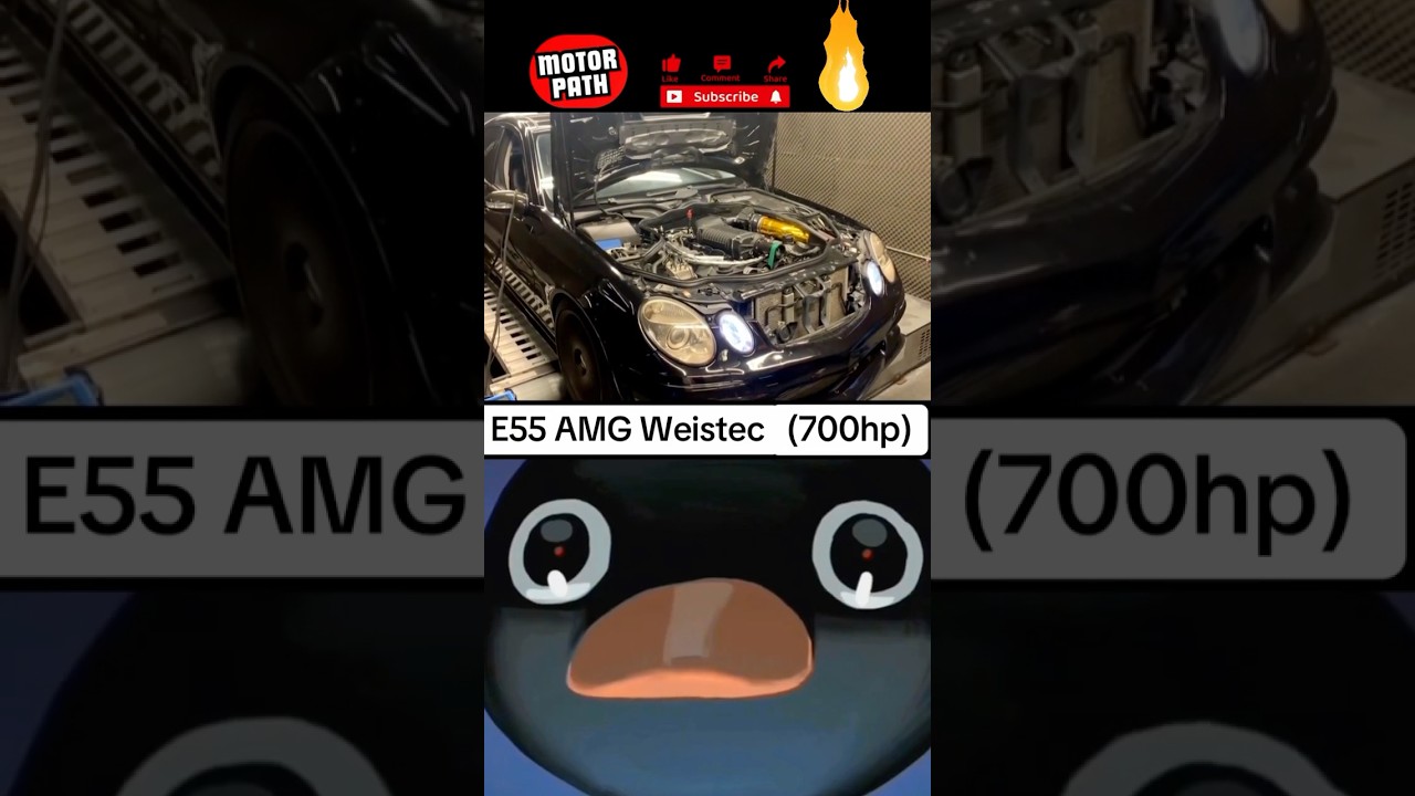 SUPERCHARGED DYNO PULL - E55 AMG🔥 #shorts #dyno #e55amg #supercharged