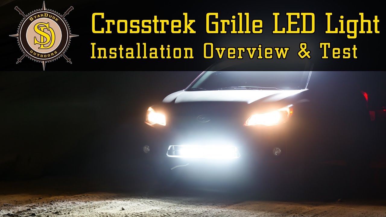 Subaru Crosstrek - Grille Mounted 23 Inch LED Lightbar Install Overview