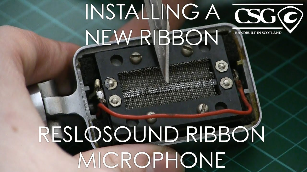 Reslosound: Installing A New Ribbon