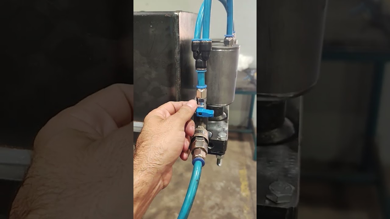 Teste de fadiga e exaustão da prensa hidráulica de 100 toneladas hidropneumática...#machine #press