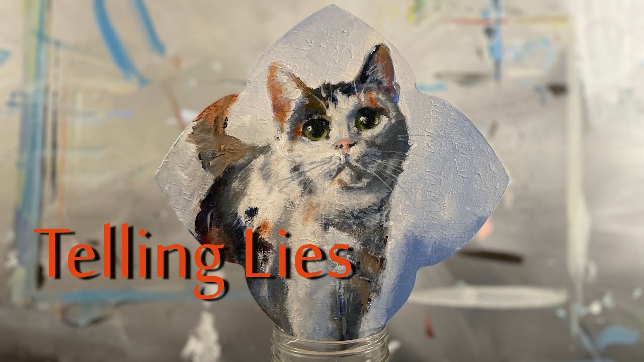 Acrylic Painting - Telling Lies