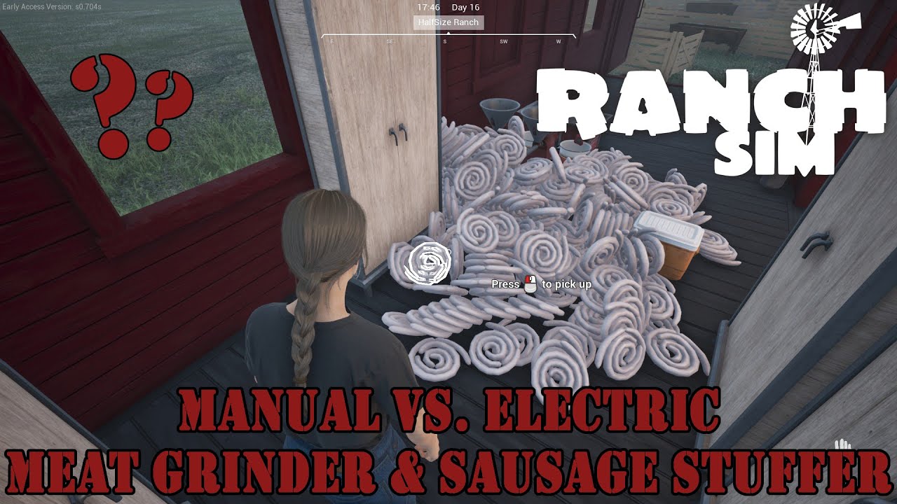 How to Use the Manual AND Electric Meat Grinder & Sausage Stuffer in Ranch Simulator
