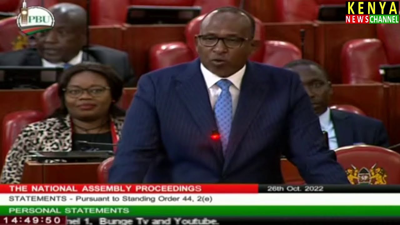 ADEN DUALE EMOTIONAL FAREWELL SPEECH TO MPS IN PARLIAMENT NATIONAL ASSEMBLY