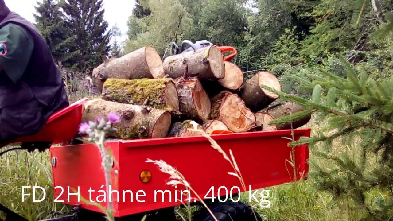 Dakr FD 2H s úpravou do těžkého terénu - vývoz dřeva - podmáčené louky