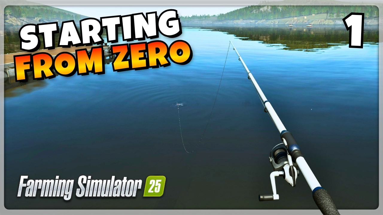 Can I Make $1,000,000 Starting With NOTHING But A Fishing Pole? | FS25 Fishing Challenge Series
