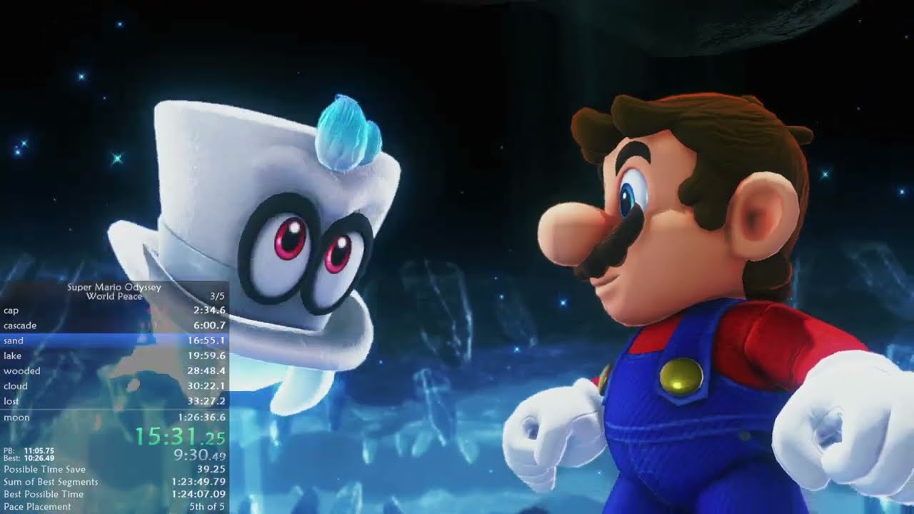 (PB) Super Mario Odyssey - World Peace in 1:26:09