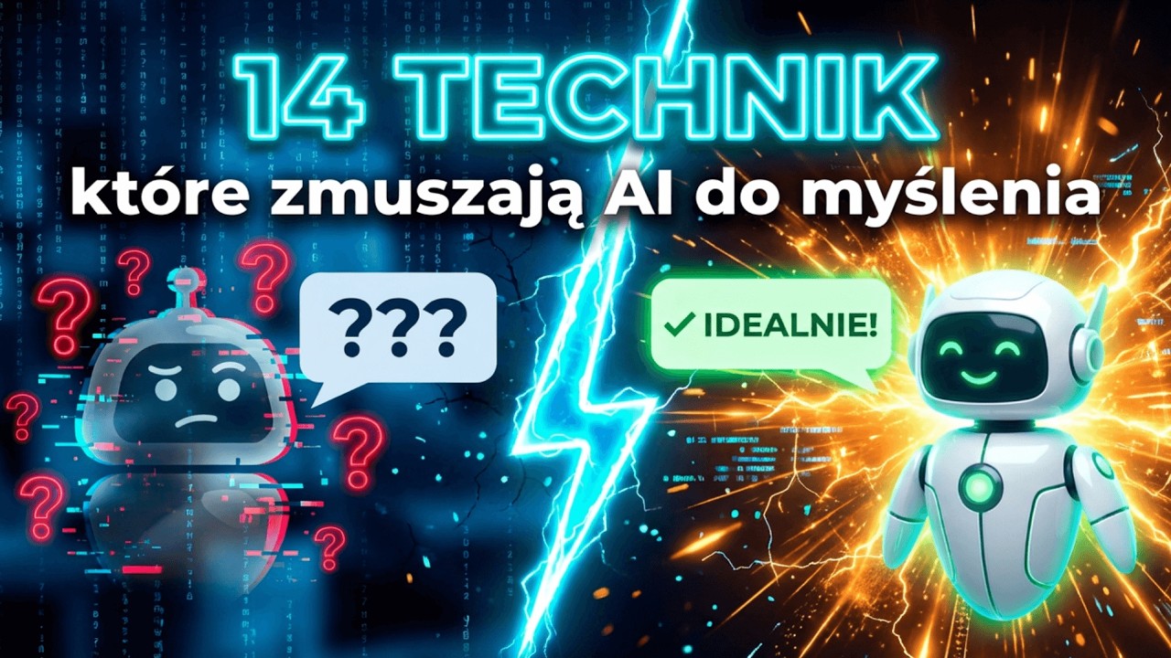 14 technik, które zmuszają AI do myślenia, KROK PO KROKU