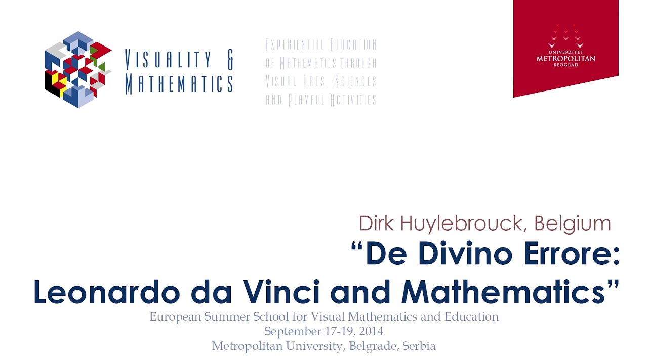 Closing Conference - 18.9.2014. - Dirk Huylebrouck - De Divino Errore