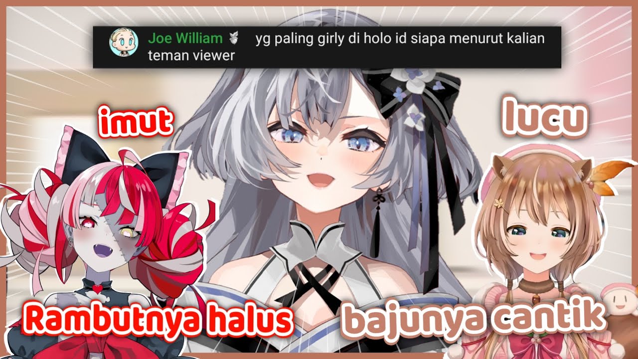 Member ID Yang Paling Girly Dan Tomboy Menurut Risu Dan Ollie 【 HololiveID Clip 】