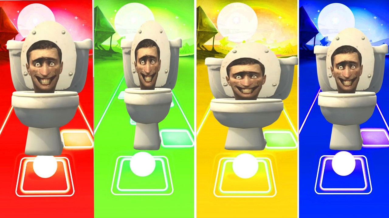 Skibidi Toilet Battle- Tiles Hop Part 46