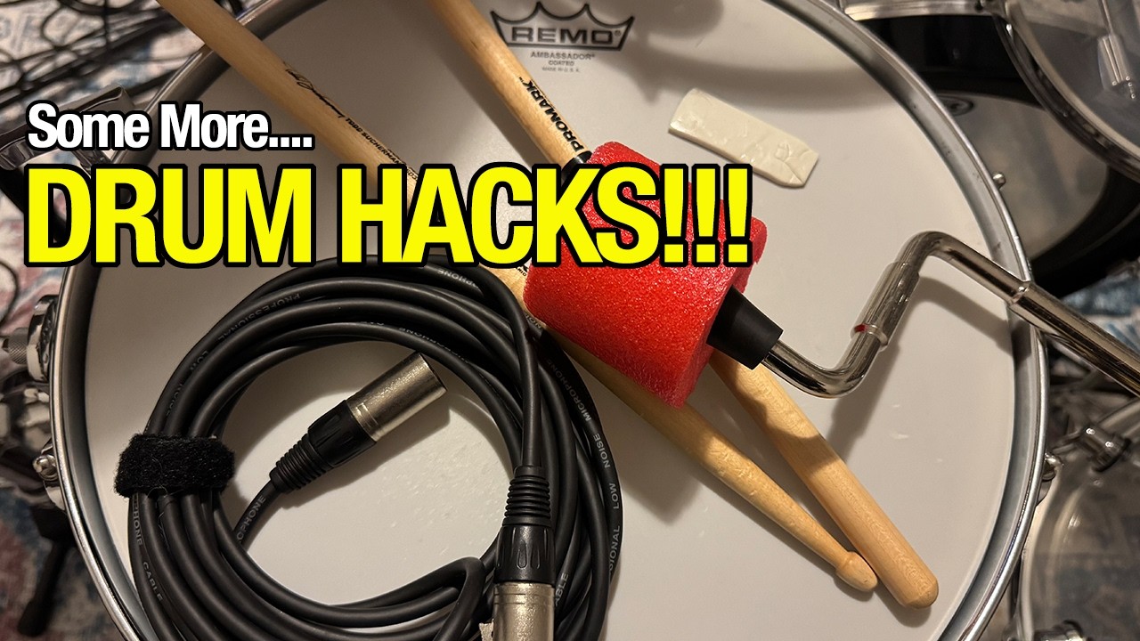 DRUM HACKS - Rugs and more POOL NOODLE!