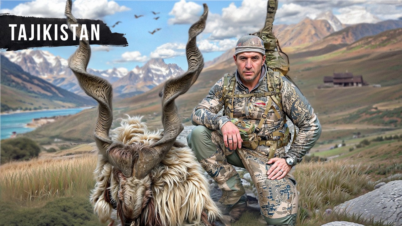 Трофейная охота в Таджикистане. Бухарский Мархур [4K]