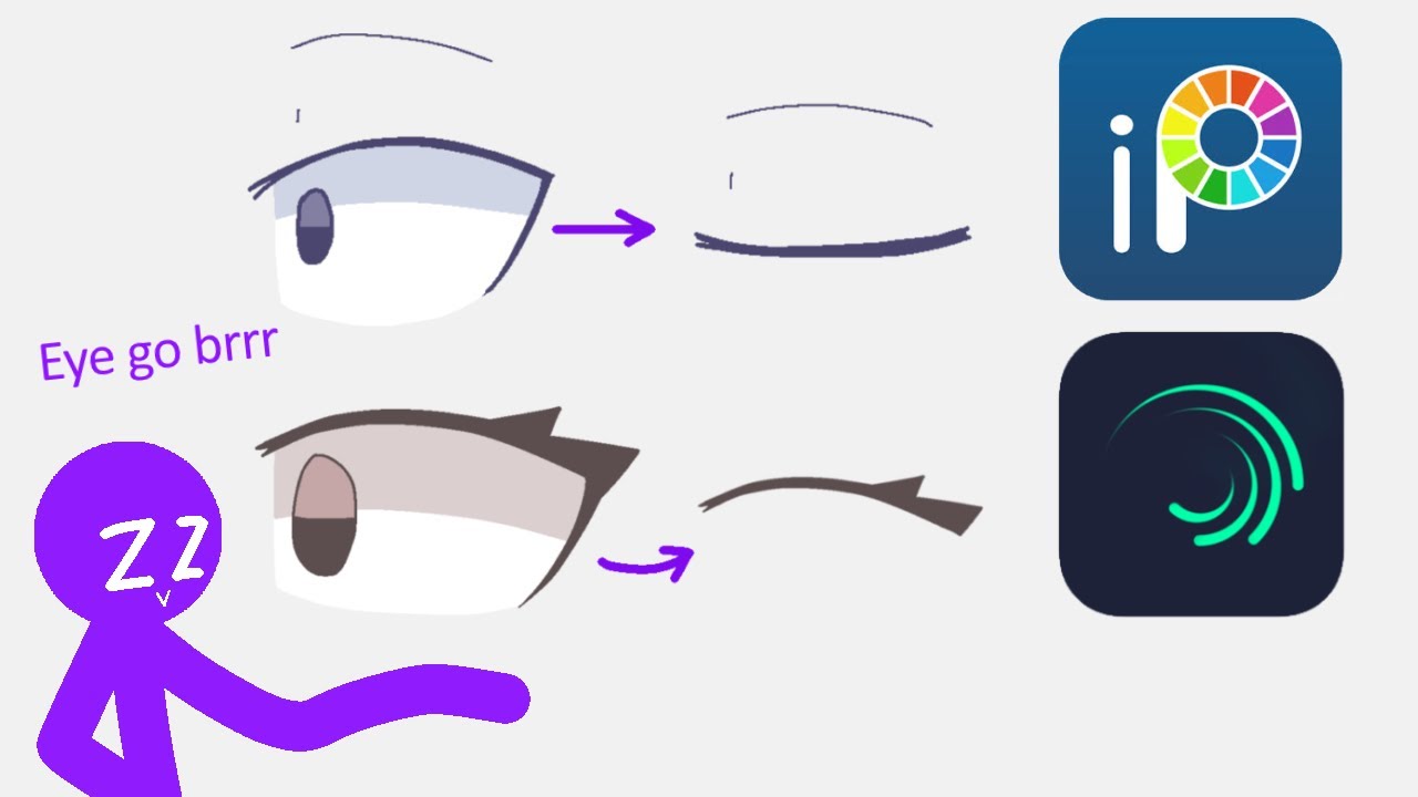 Basic Animation Meme Eye Blink Lesson (iOS Alight Motion & IbisPaint X)