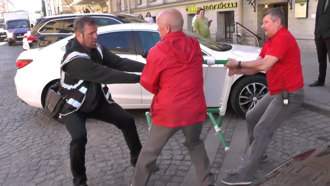 🔥Санкт-Петербург. Жестко нахлобучили VIP-охрану🔥